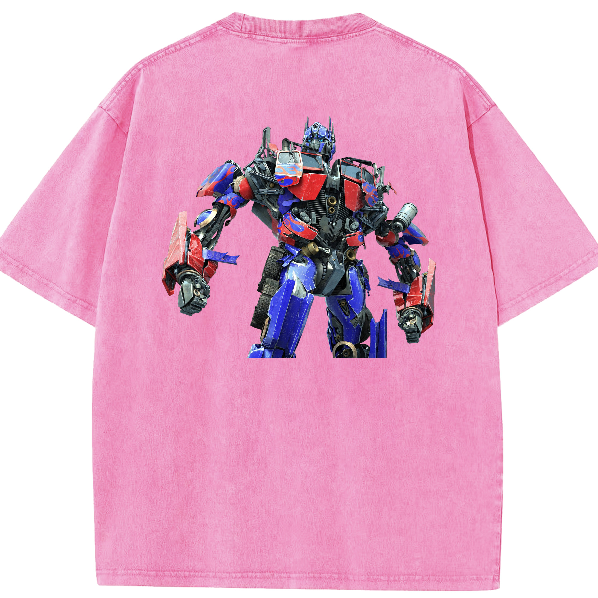 （画像用）  綿100% ヴィンテージ風 半袖Tシャツ（背面プリント）